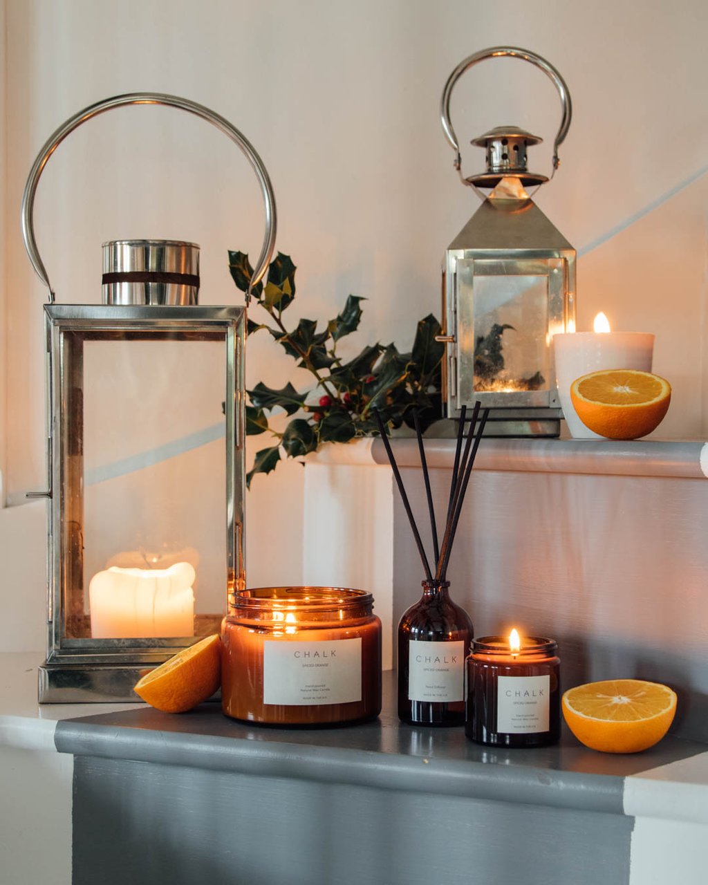 Chalk Amber Jar Candle | Spiced Orange | 410g