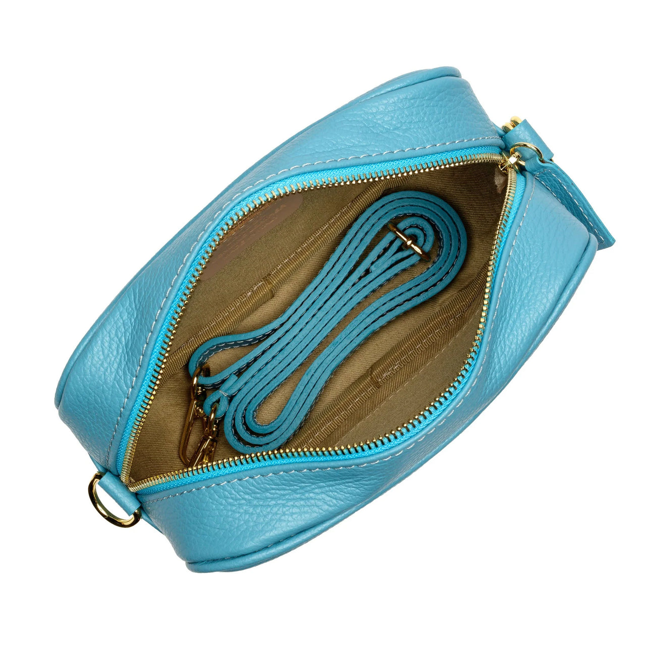 Elie Beaumont Crossbody Aqua Handbag