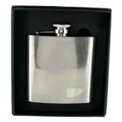 Sarome 6oz Hip Flask - Diamond Cut