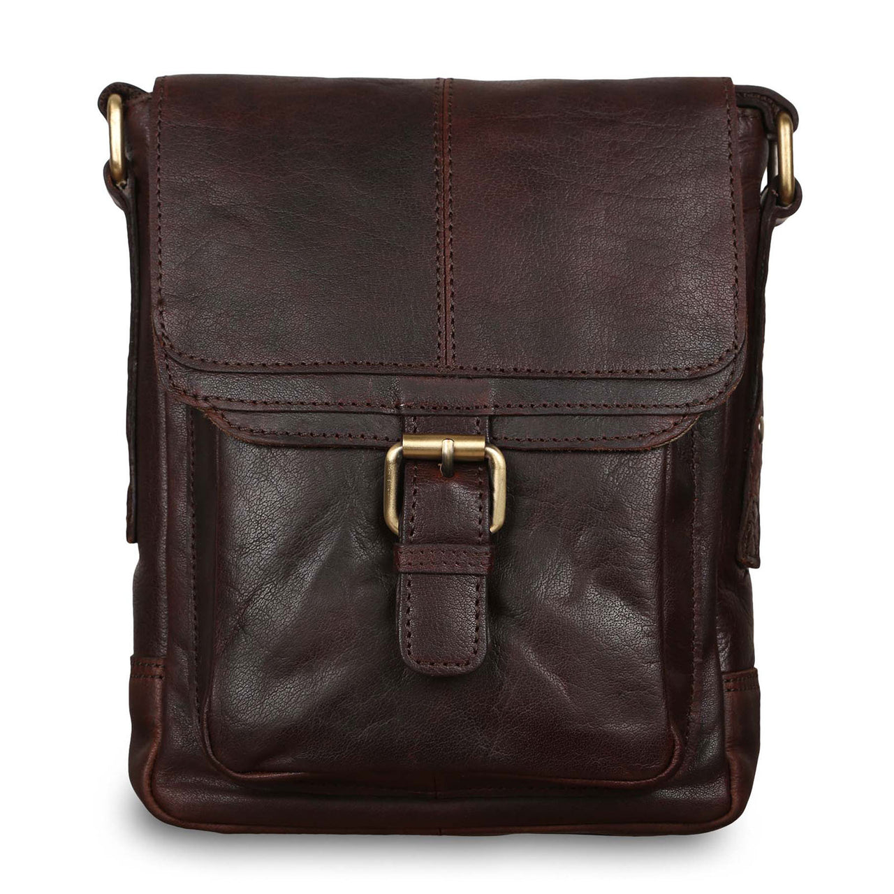 Ashwood Leather Battersea Brandy Small Body Bag