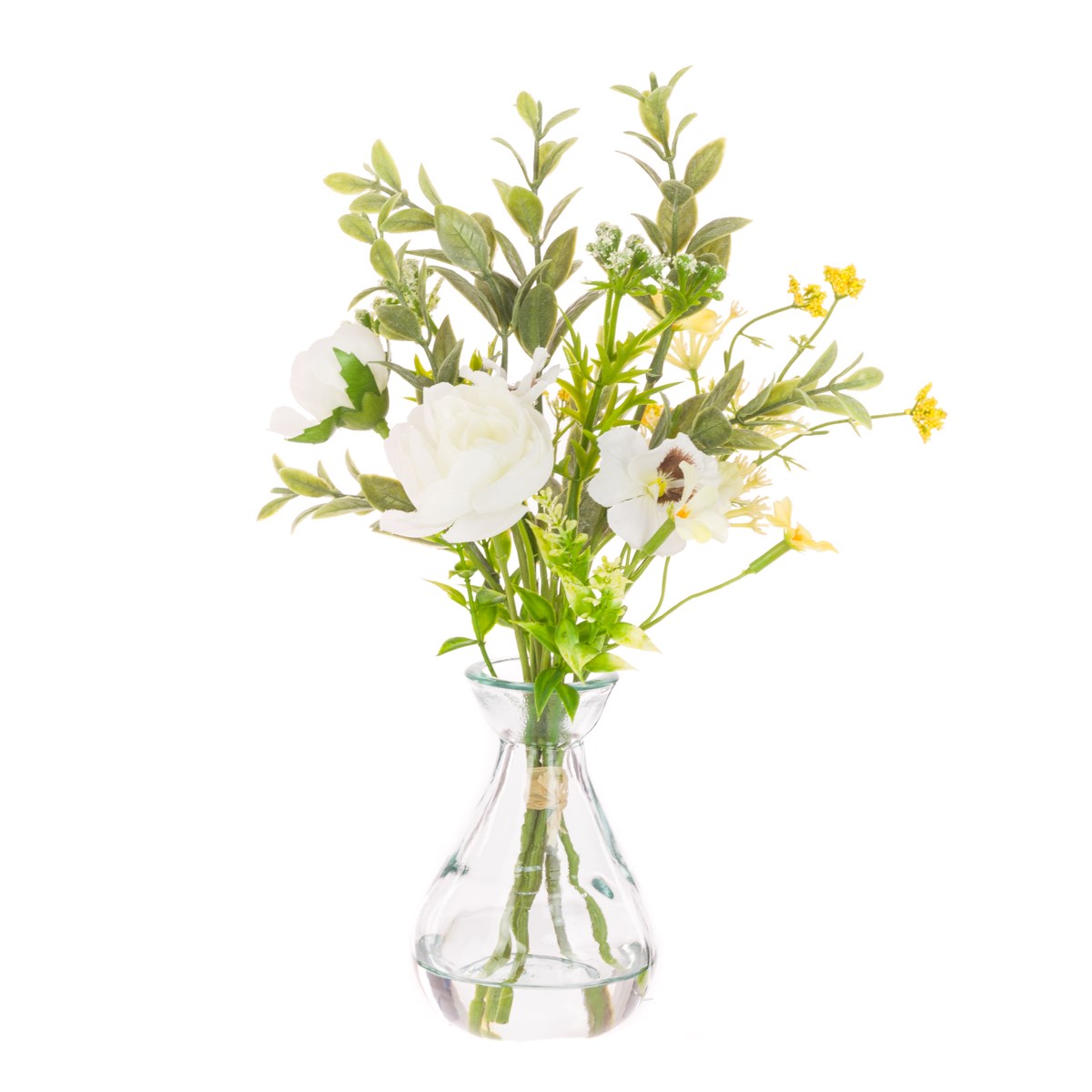 Floralsilk Ranunculus & Pansy in Vase