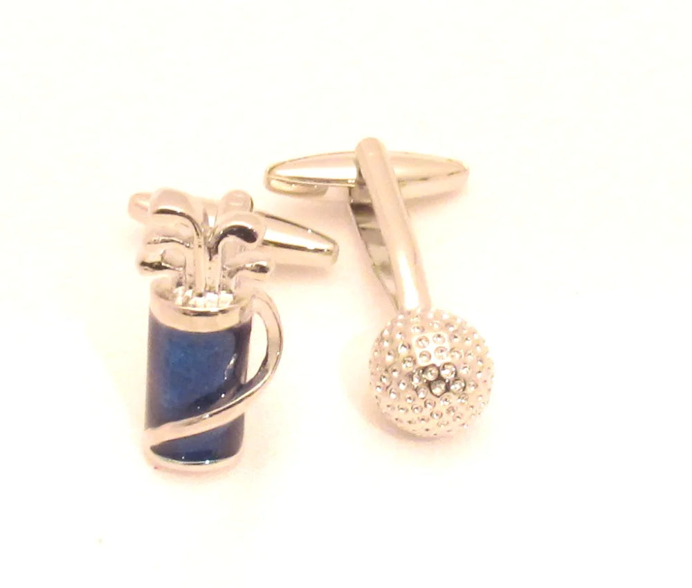 Van Buck Silver Golf Cufflink
