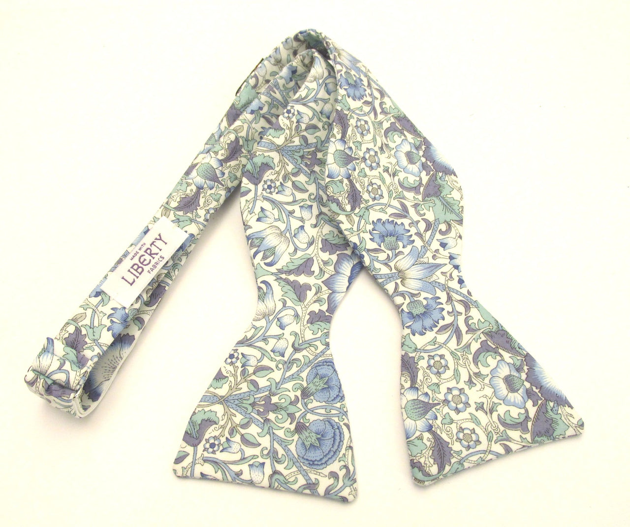 Van Buck Lodden Blue Self Tie Bow Tie