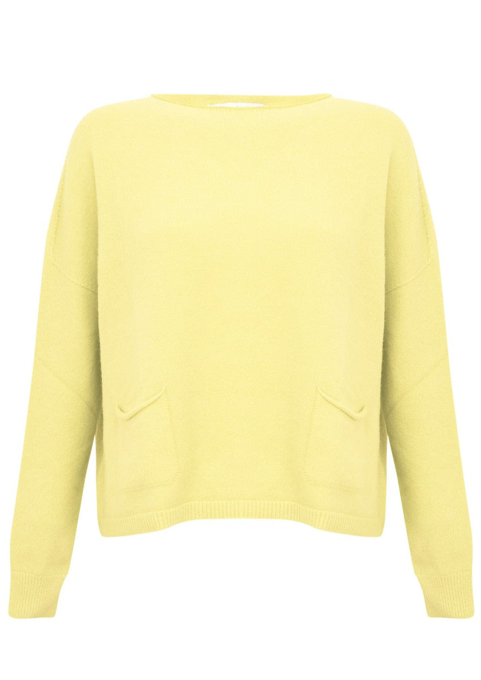 Amazing Woman Jodie Fine Knit Pale Yellow Jumper