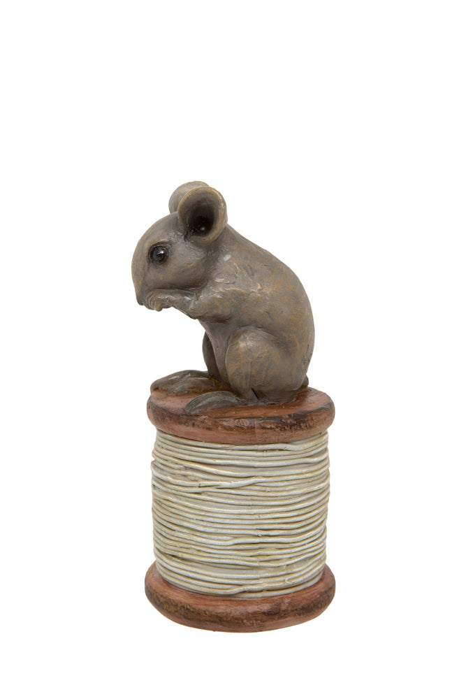 London Ornaments Mouse On Cotton Reel