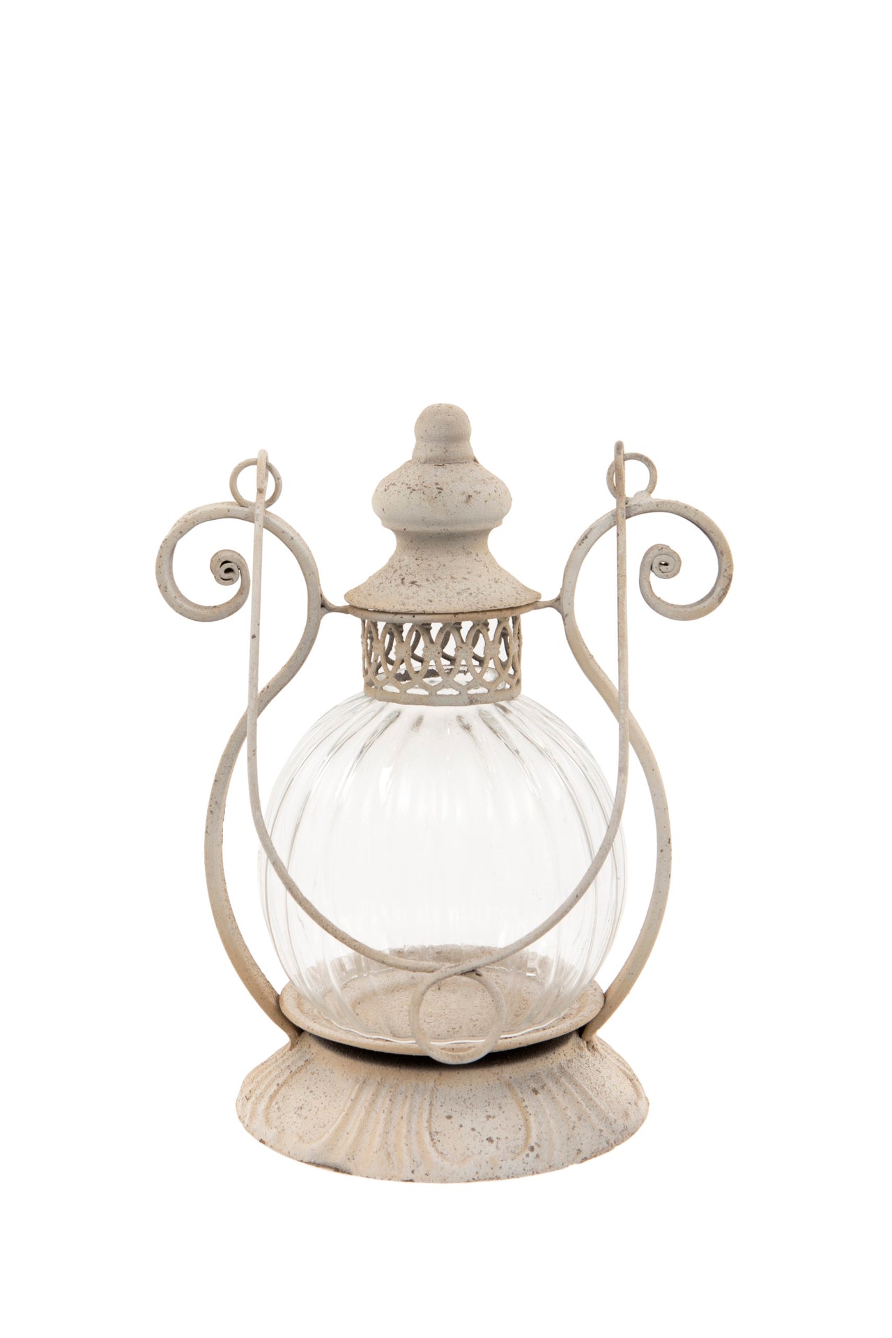 London Ornaments Glass Ridged Lantern