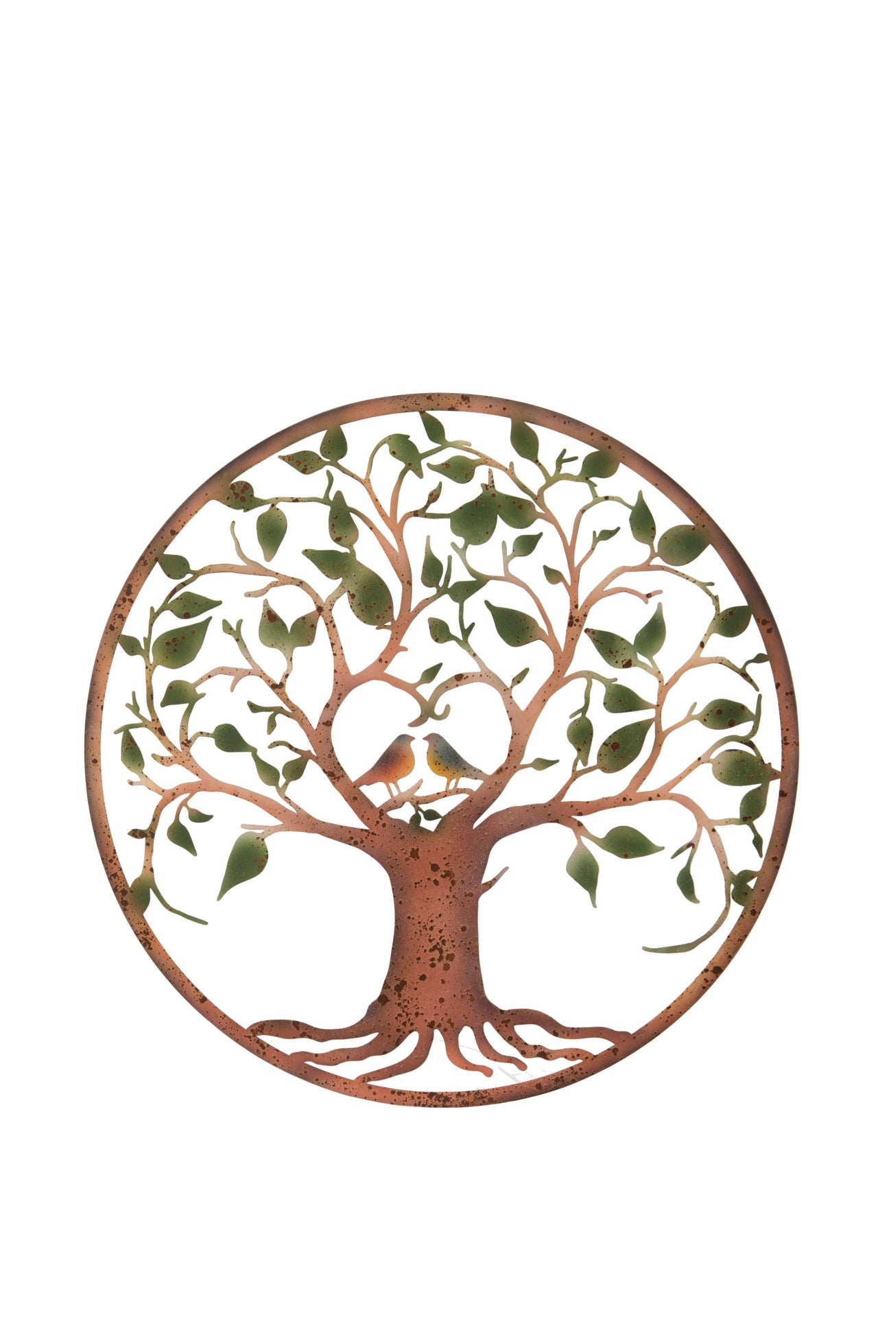 London Ornaments Love Birds Green Wall Plaque