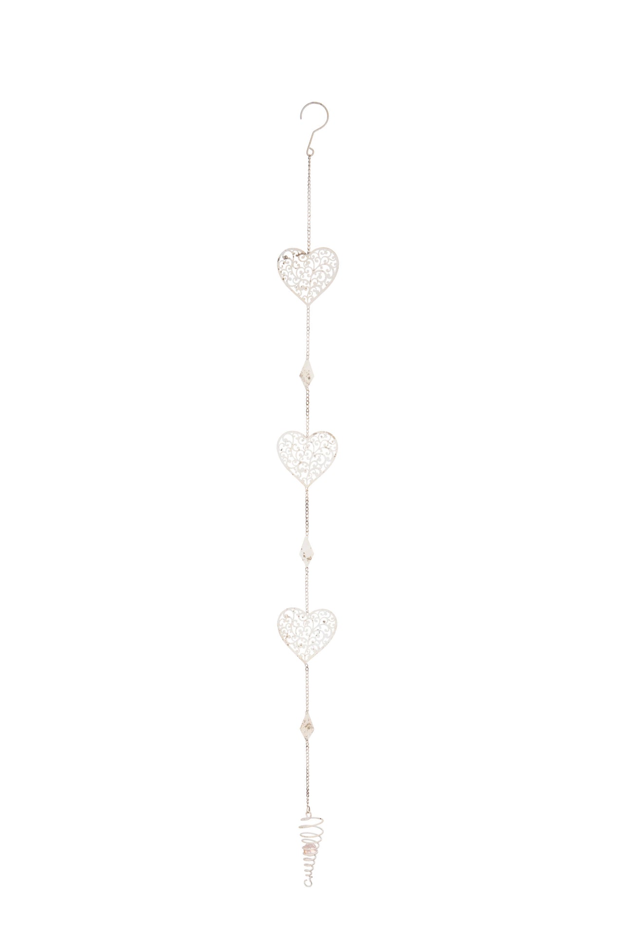 London Ornaments Filigree Heart Chain