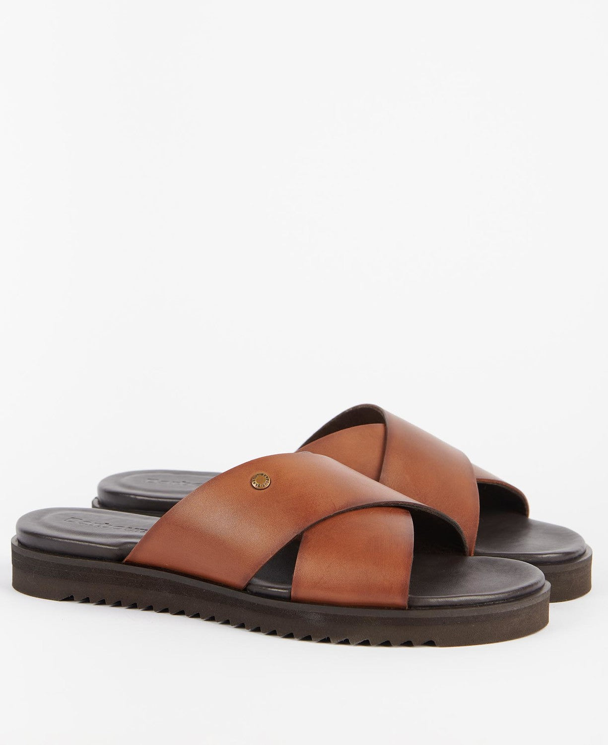 Barbour Marco Brown Leather Sandals