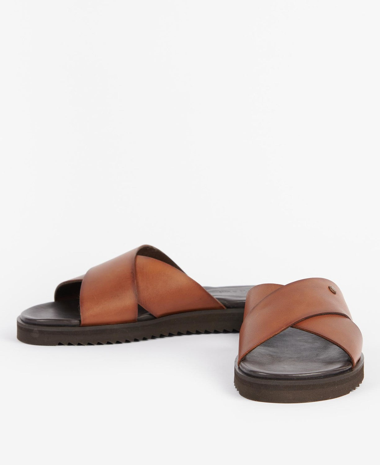 Barbour Marco Brown Leather Sandals