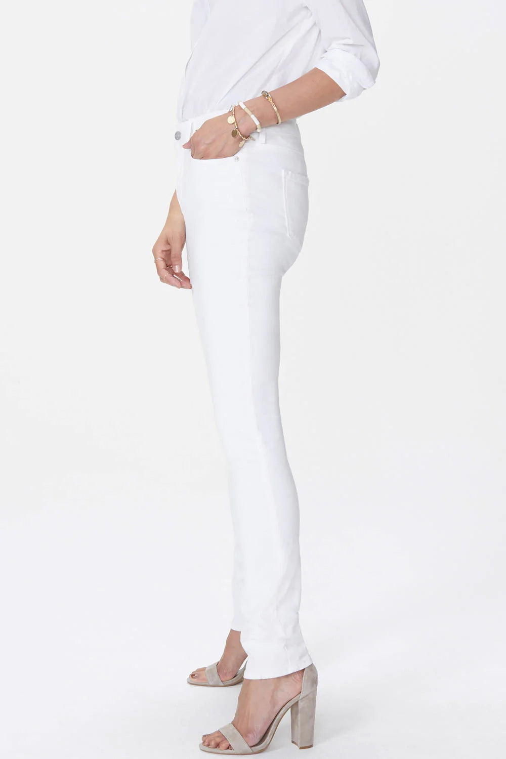 NYDJ Marilyn Straight Jeans - Optic White