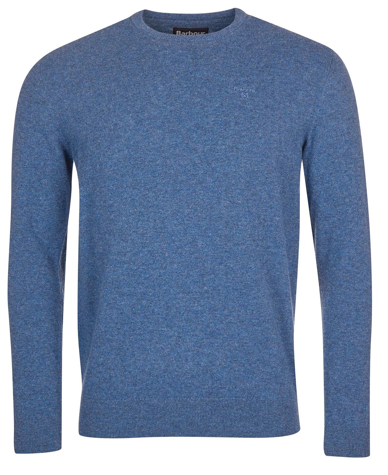 Barbour Essential Lambswool Crew Neck Jumper - Denim Marl