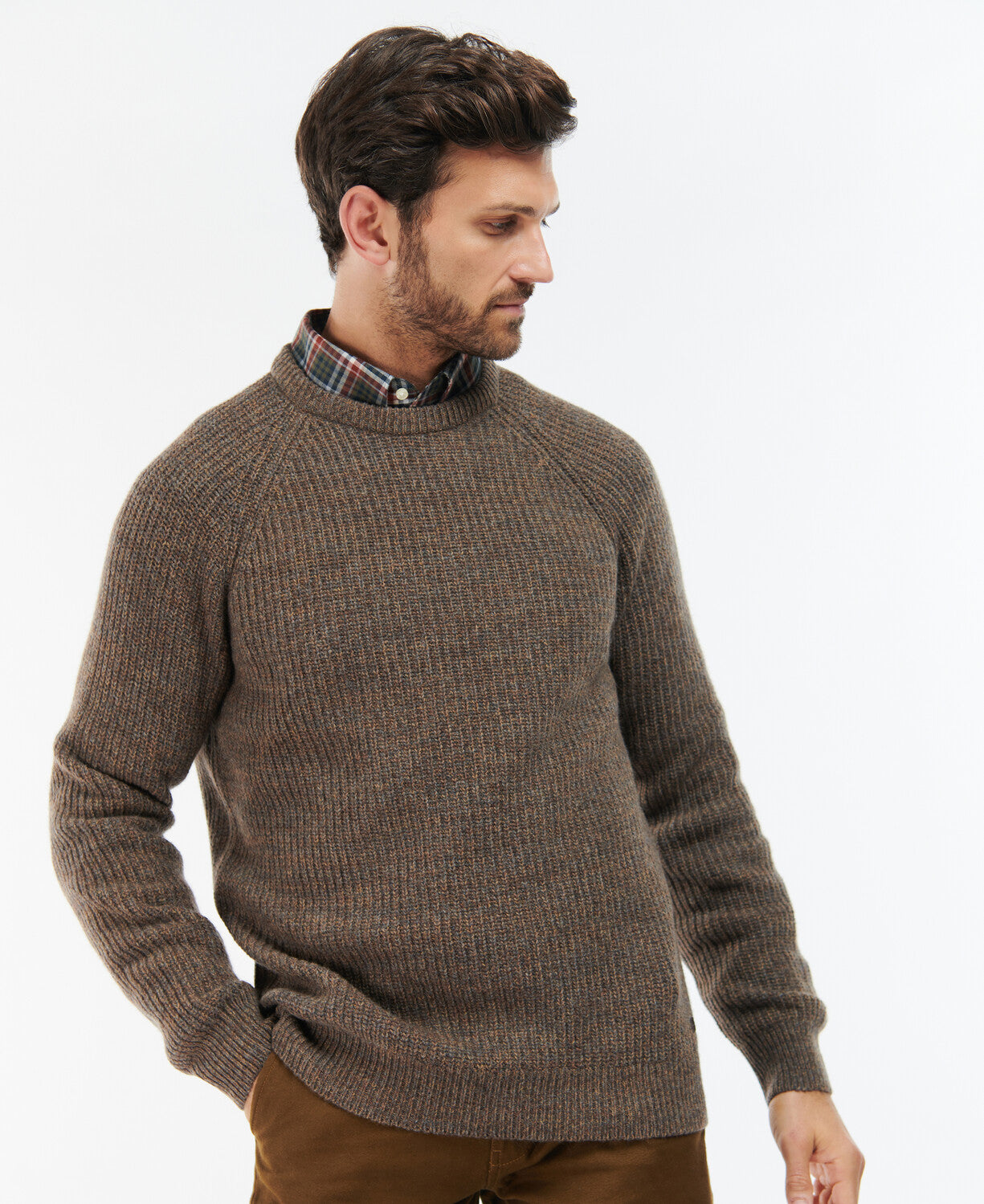 Barbour Horseford Crew Neck Jumper - Sandstone