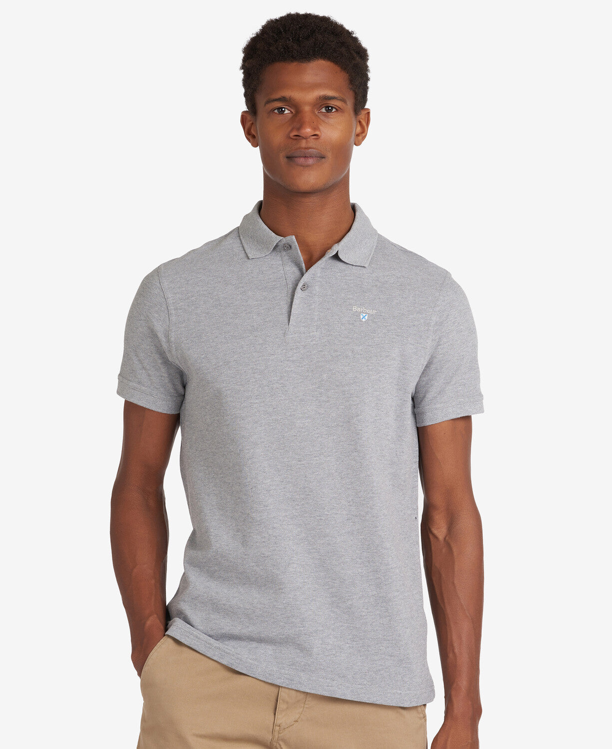 Barbour Sports Polo - Grey Marl