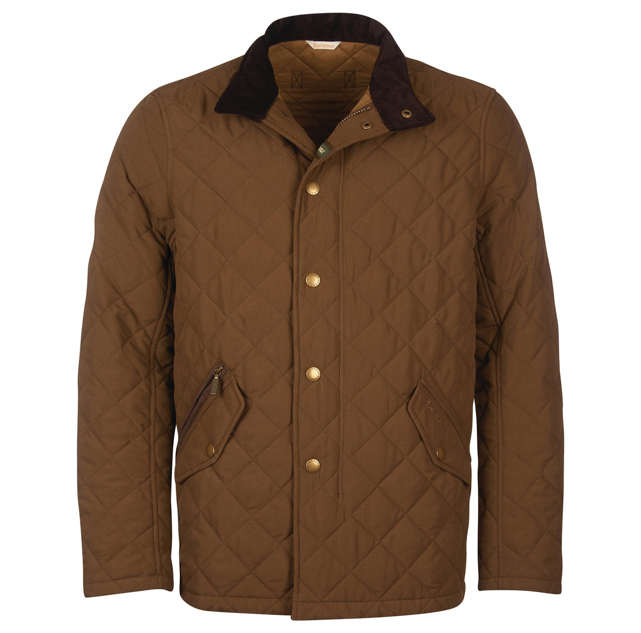 Barbour Shoveler Quilted Coat - Dark Sand