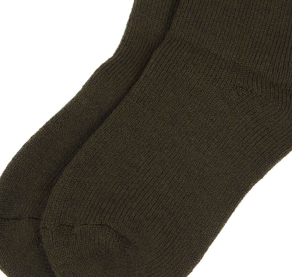 Barbour Wellington Calf Socks - Olive Greent