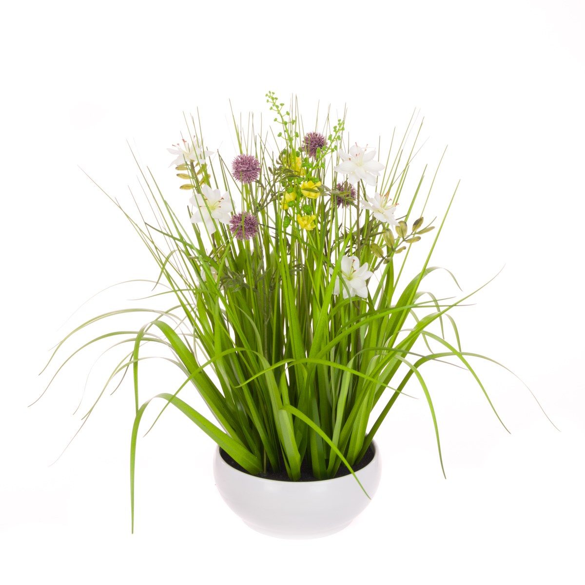 Floralsilk Blossom Grass Potted