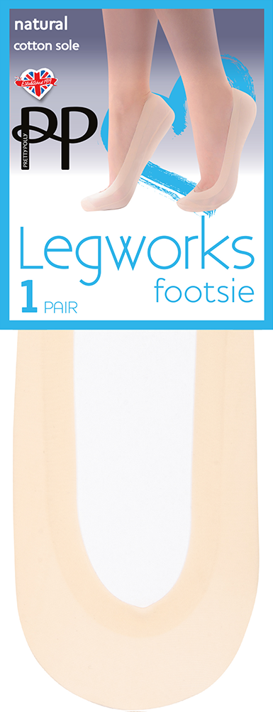 Pretty Polly Natural Cotton Sole Footsie 1PP