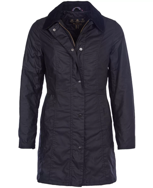 Barbour Belsay Wax Jacket - Black