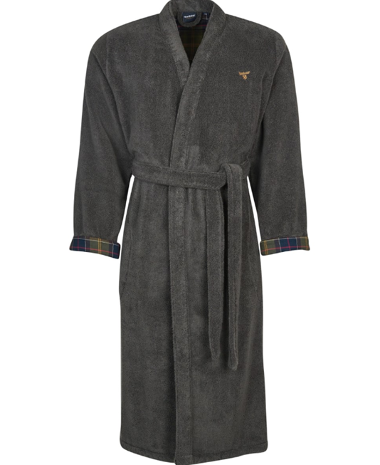 Barbour Lachlan Charcoal Dressing Gown