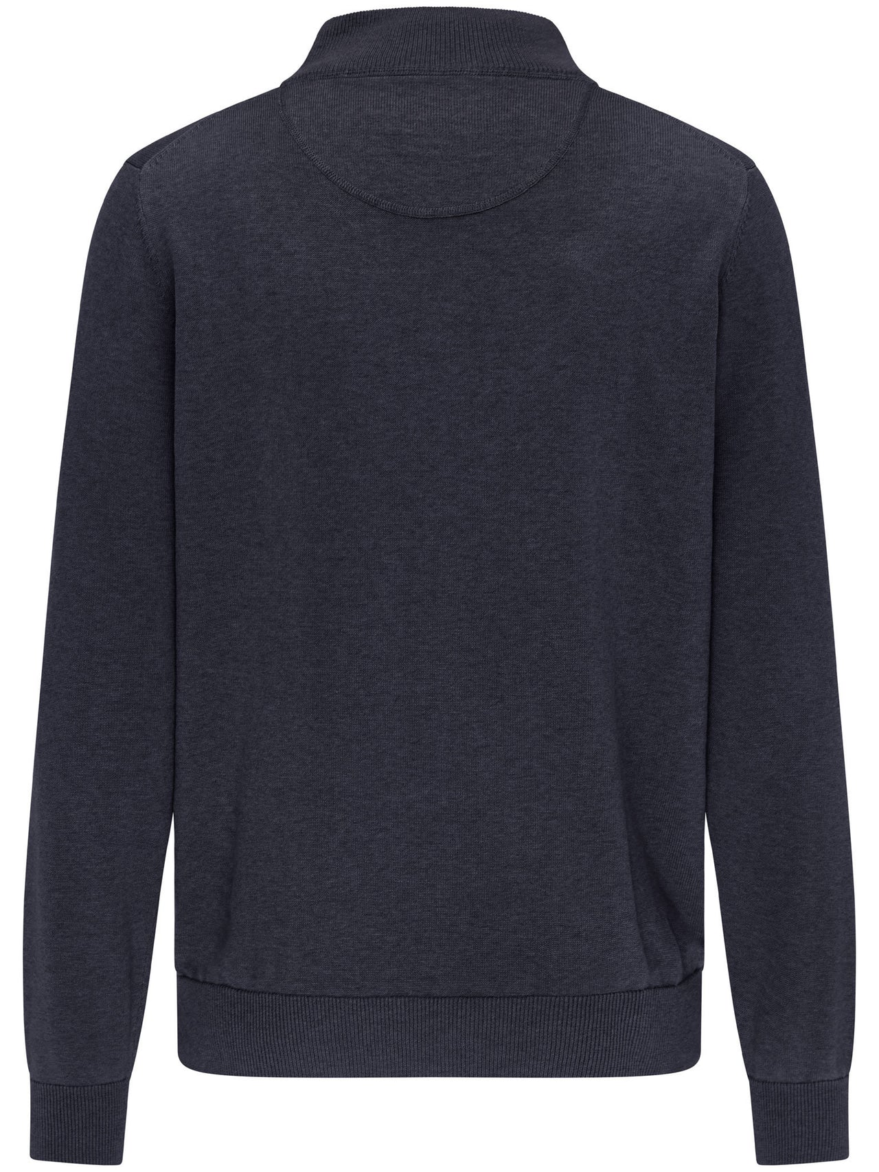 Fynch Hatton Troyer Zip Navy Jumper