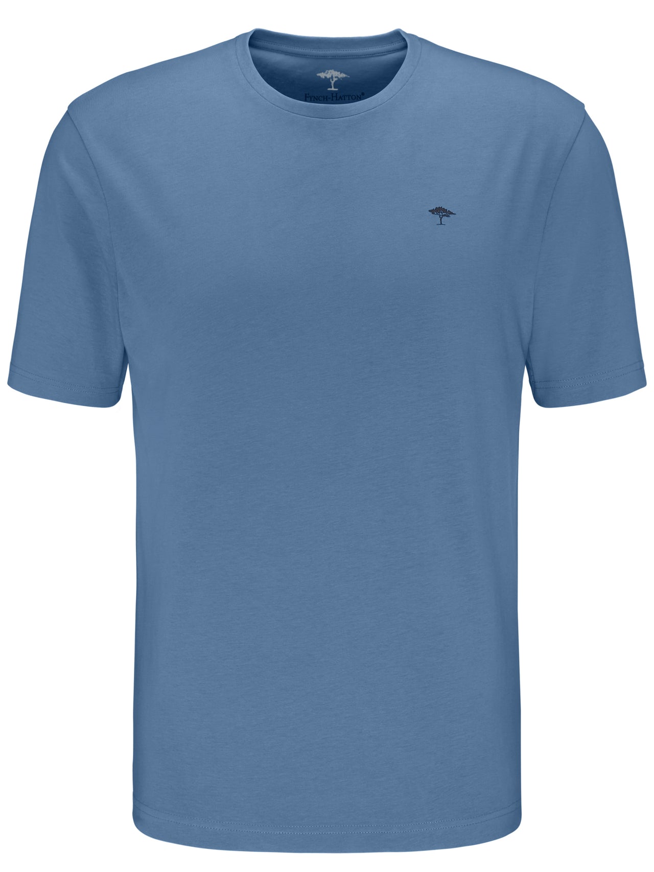 Fynch Hatton Pacific Blue Round Neck T-shirt
