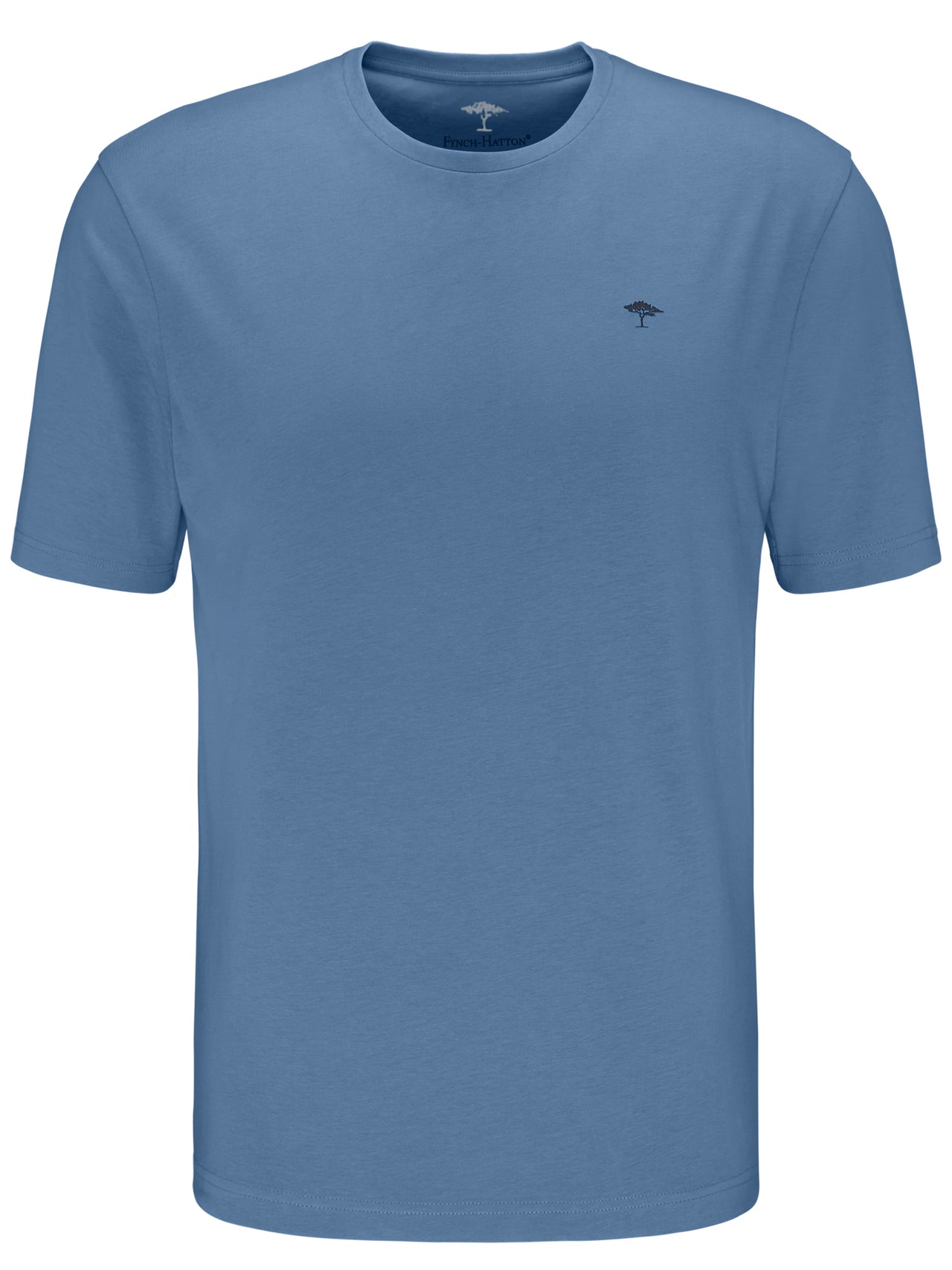 Fynch Hatton Round Neck T-Shirt - Pacific Blue