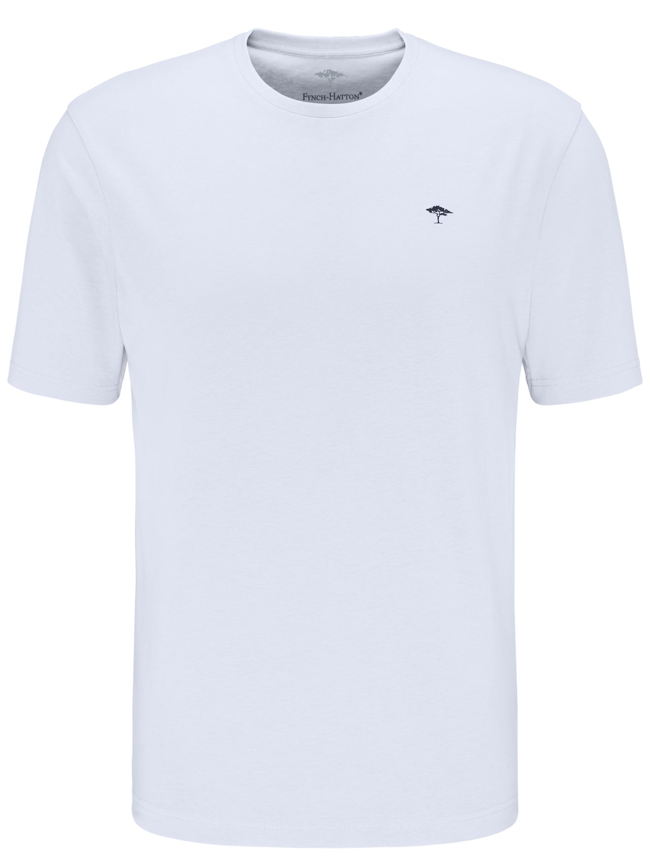 Fynch Hatton White Round Neck T-shirt