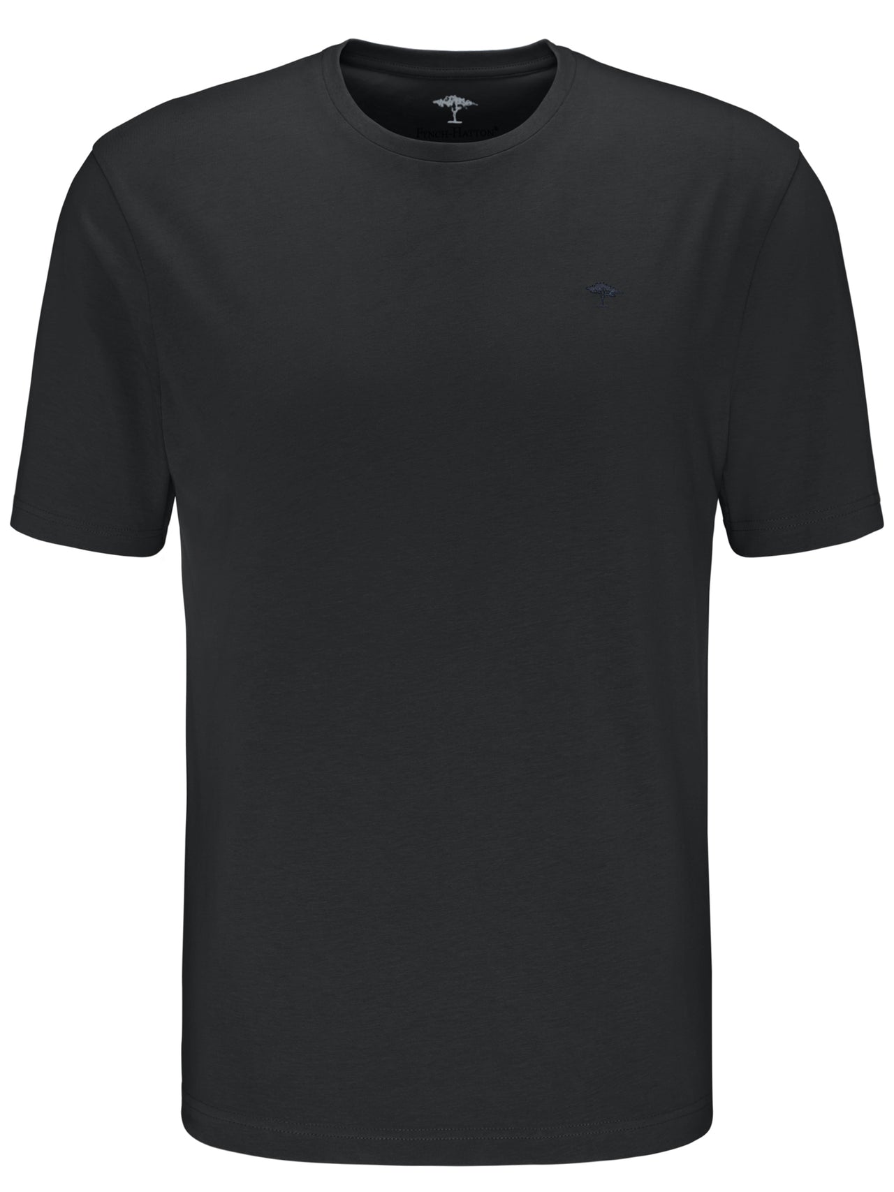 Fynch Hatton Round Black Neck T-Shirt