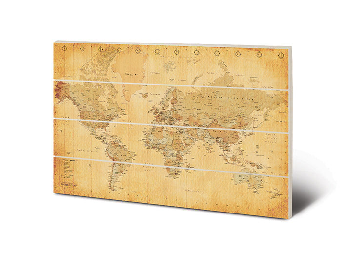 World Map (Vintage Style)