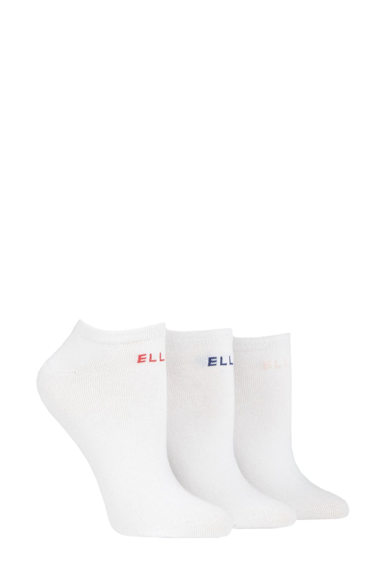 Elle No-Show Cotton Mix Trainer Socks White