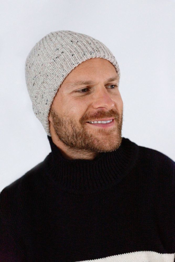 Peregrine Men's Porter Ribbed Beanie - Oatmeal