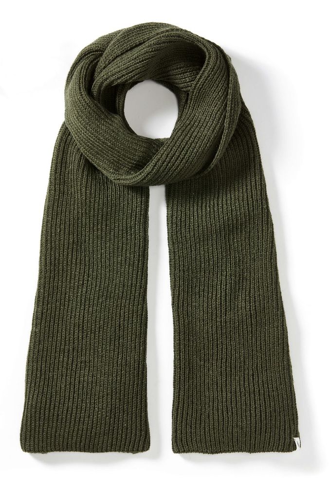Peregrine Men's Porter Ribbed Scarf - Olive