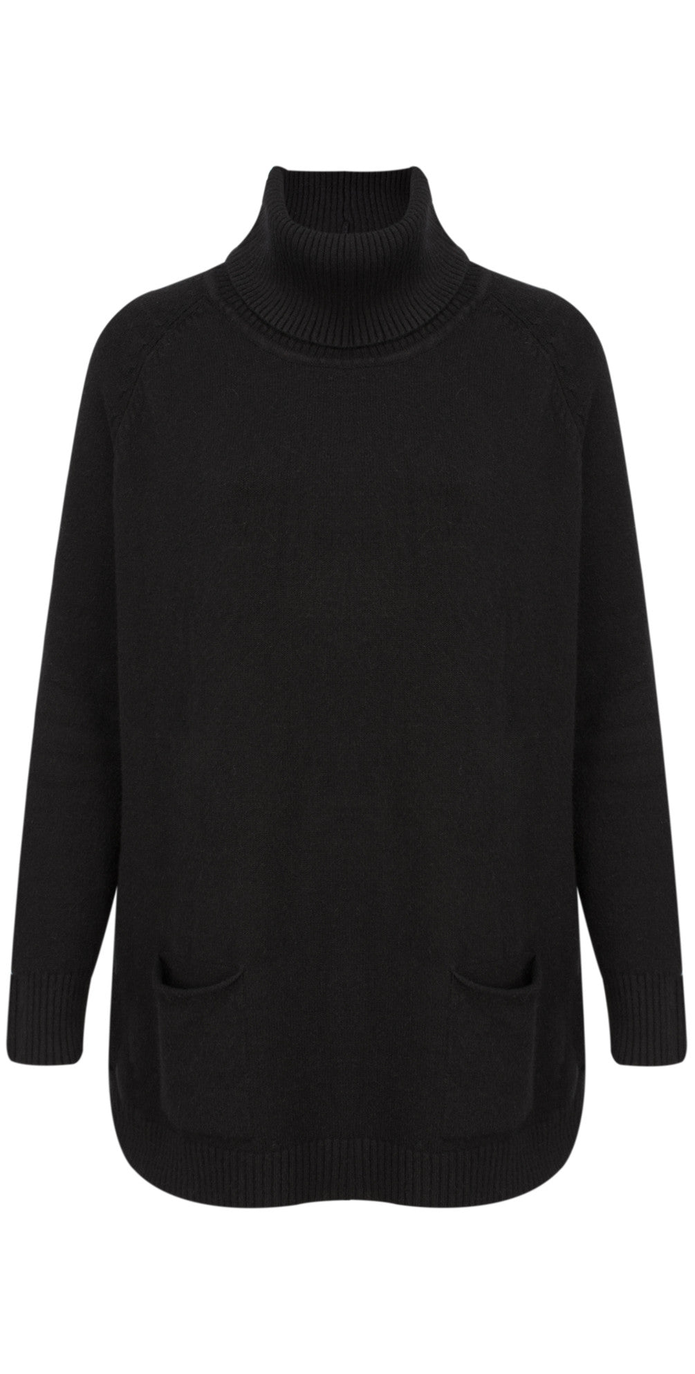 Amazing Woman Anna Black Roll Neck