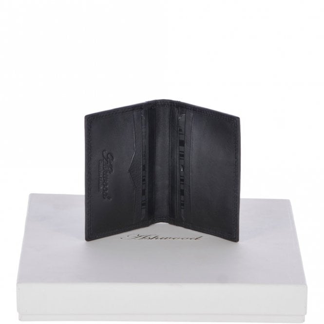 Ashwood Leather 1290-VT RFID Black Wallet