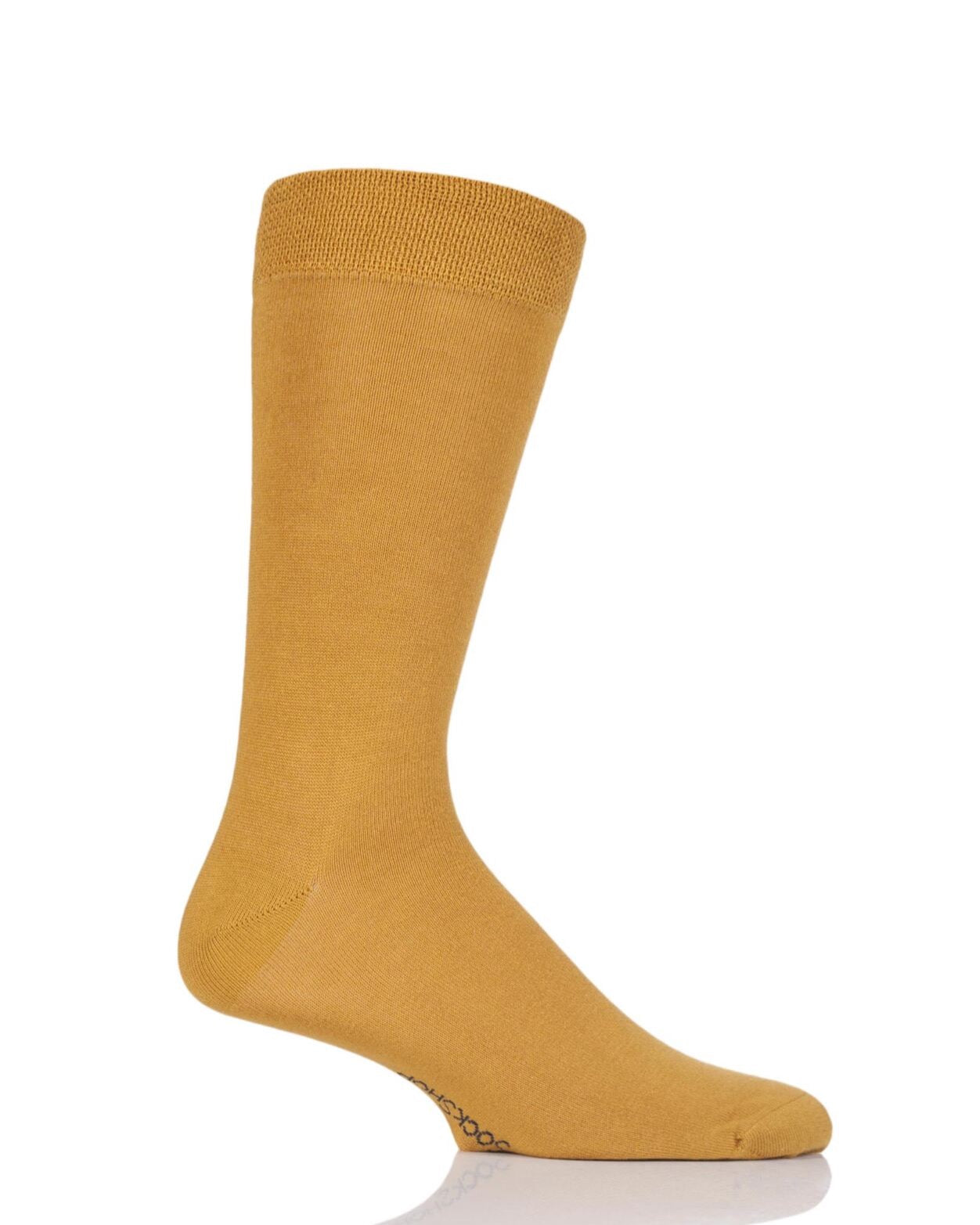 1 Pair Sockshop Mellow Yellow Rainbow Bamboo Socks