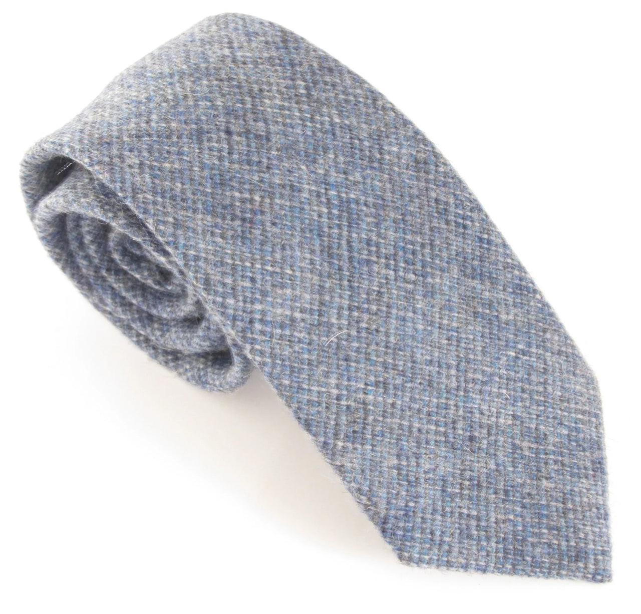 Van Buck Woodland Wool Blue Tie
