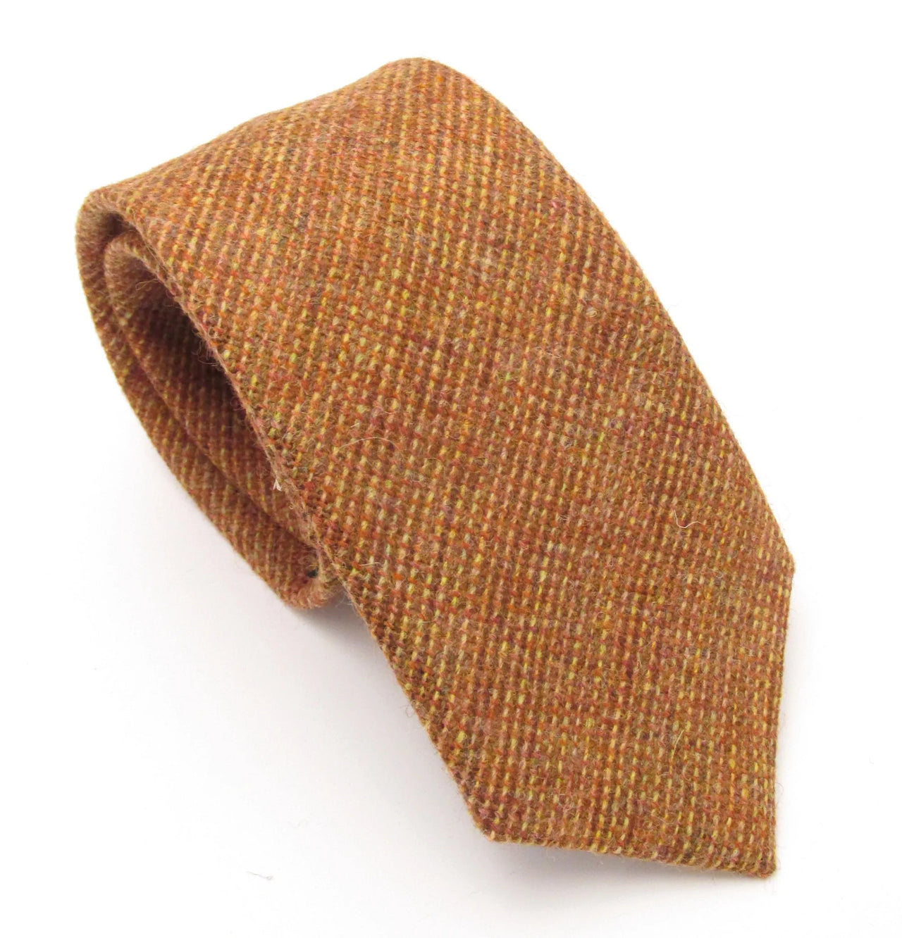 Van Buck Woodland Wool Burnt Orange Tie