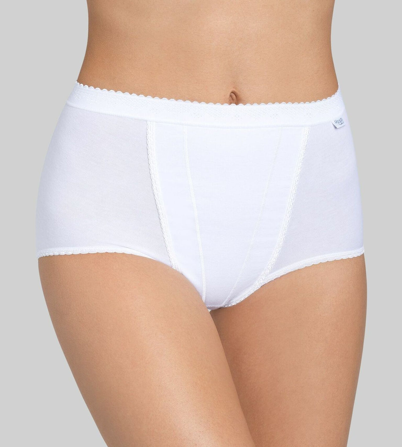 Sloggi Control White Maxi Briefs 2 Pack