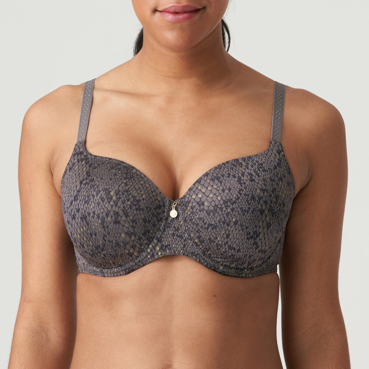 PrimaDonna Twist Vellemin Padded Heart Shape Bra - Kitten Grey