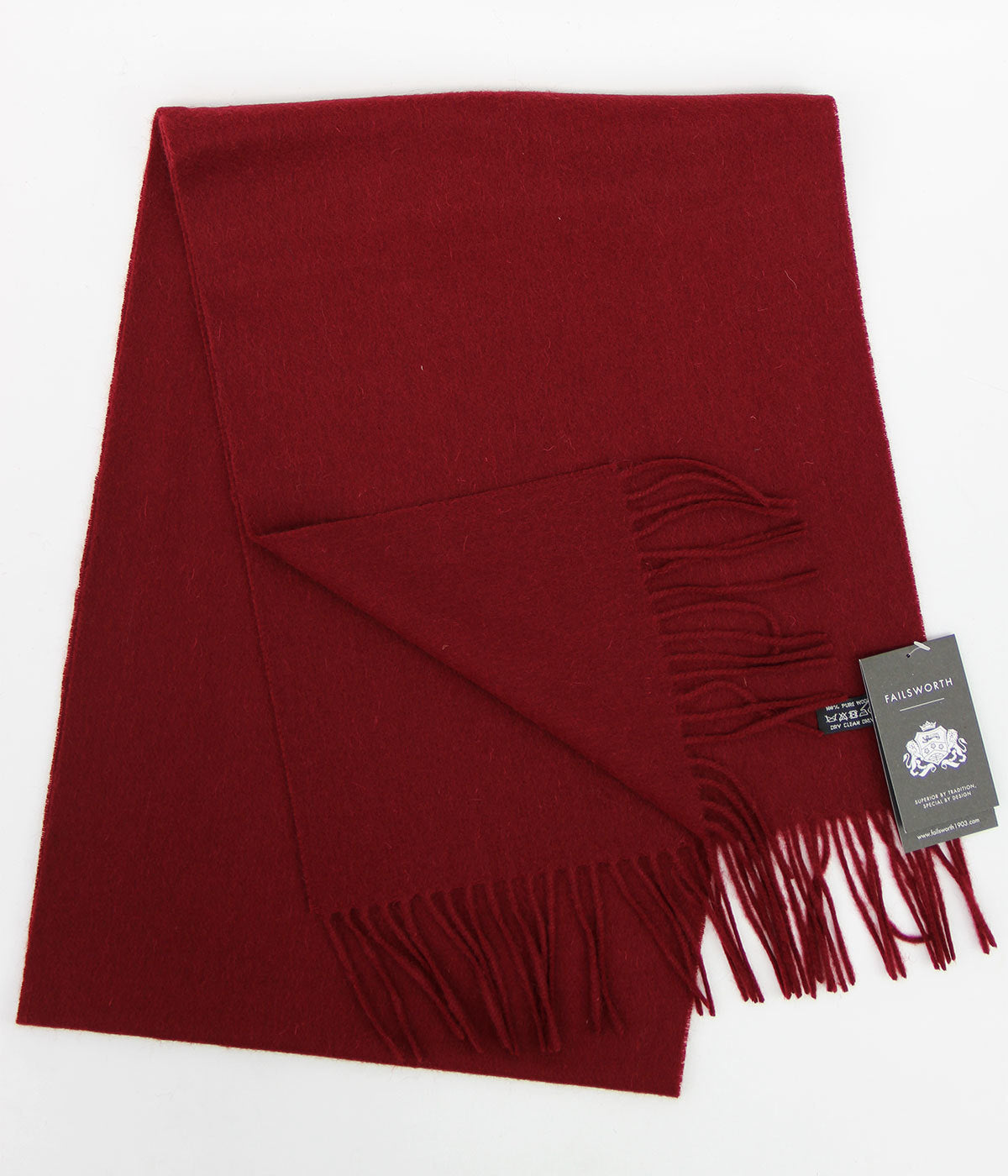 Failsworth Lambswool Scarf - Red
