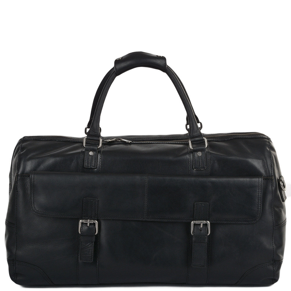 Ashwood Leather Hampstead Francis Black Large Travel Holdall