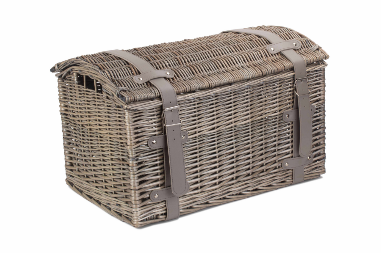 Willow Small Antique Wash Domed Storage Hamper