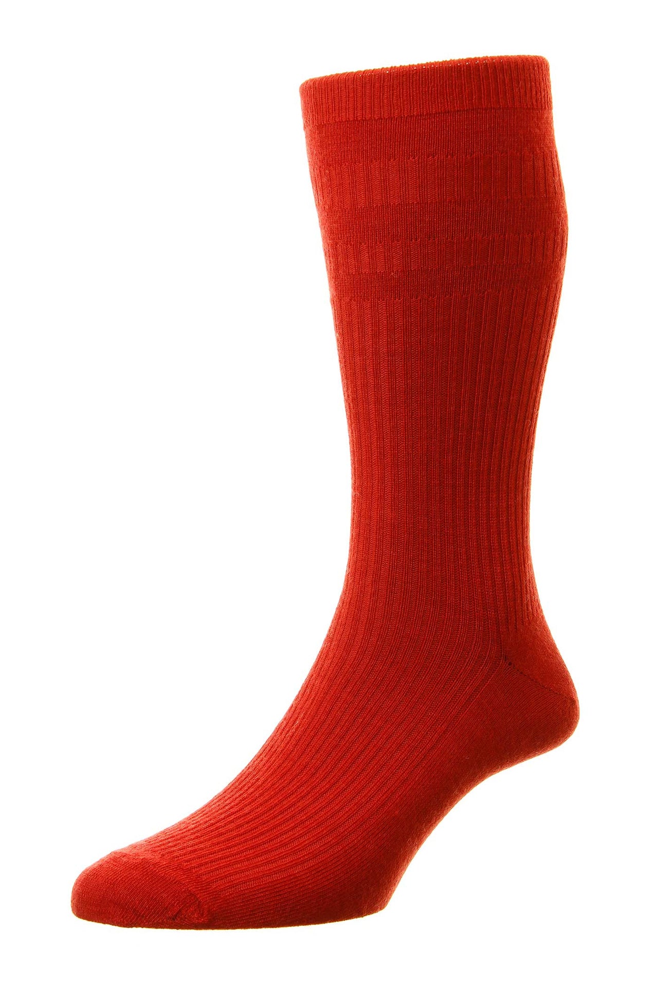 HJ Hall Original Wool Softop Socks - Red