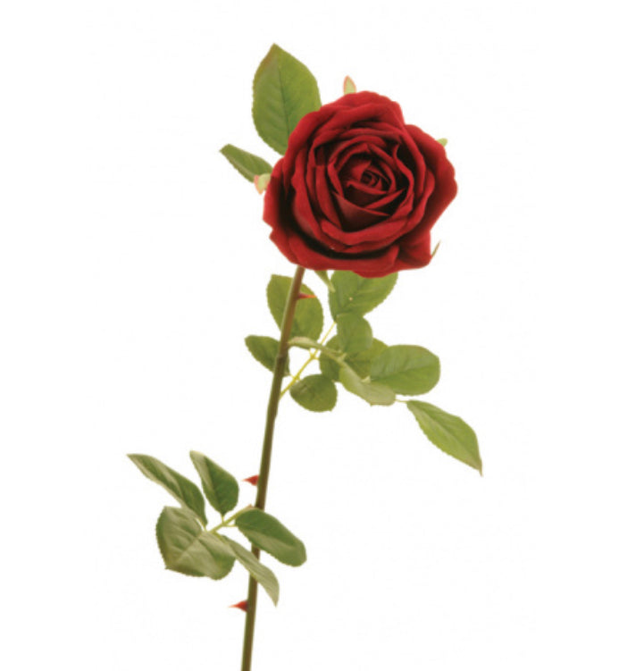 Floralsilk Red Rose Stem Velvet