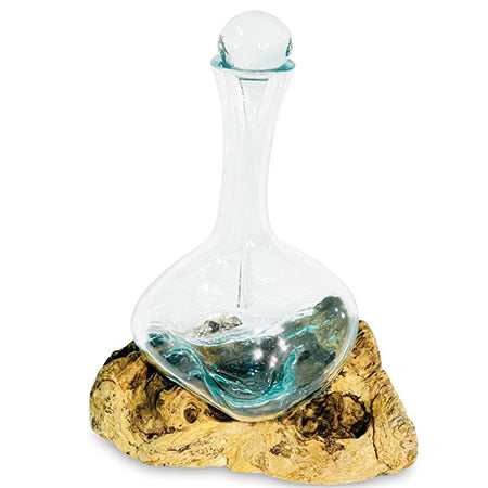 Makasi Root With Molten Glass Decanter