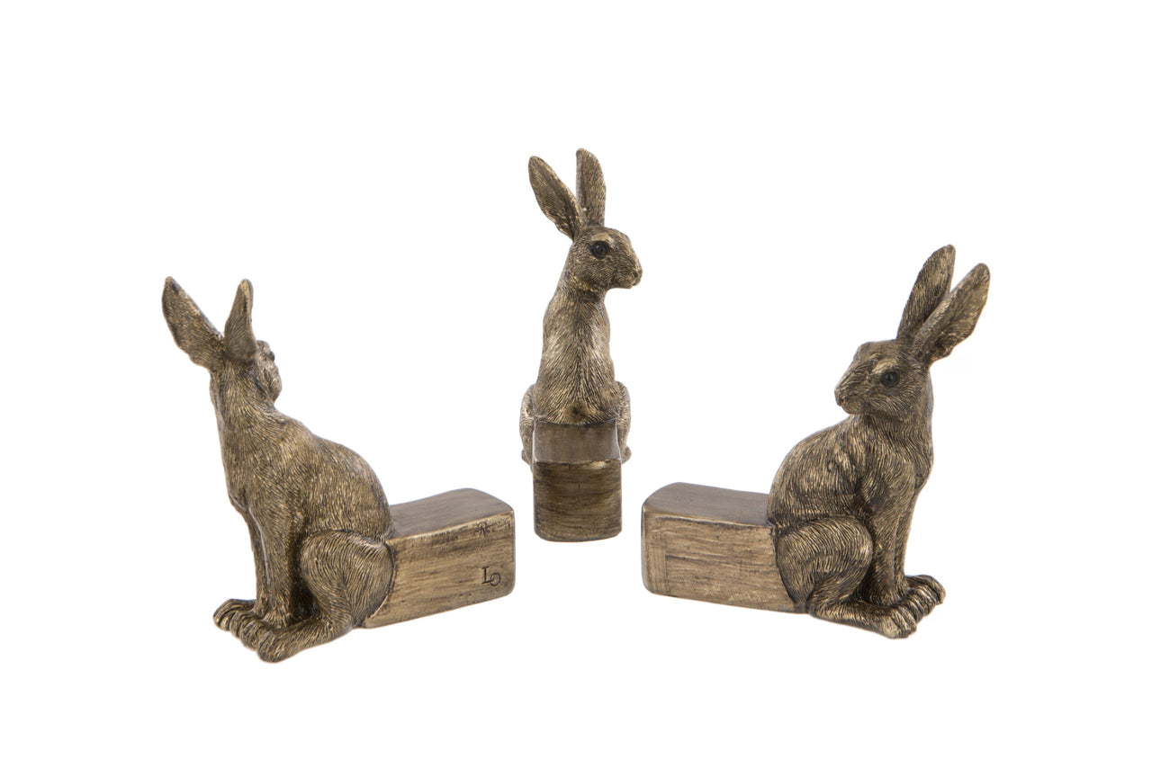 London Ornaments Pot Stand Hare Set of 3