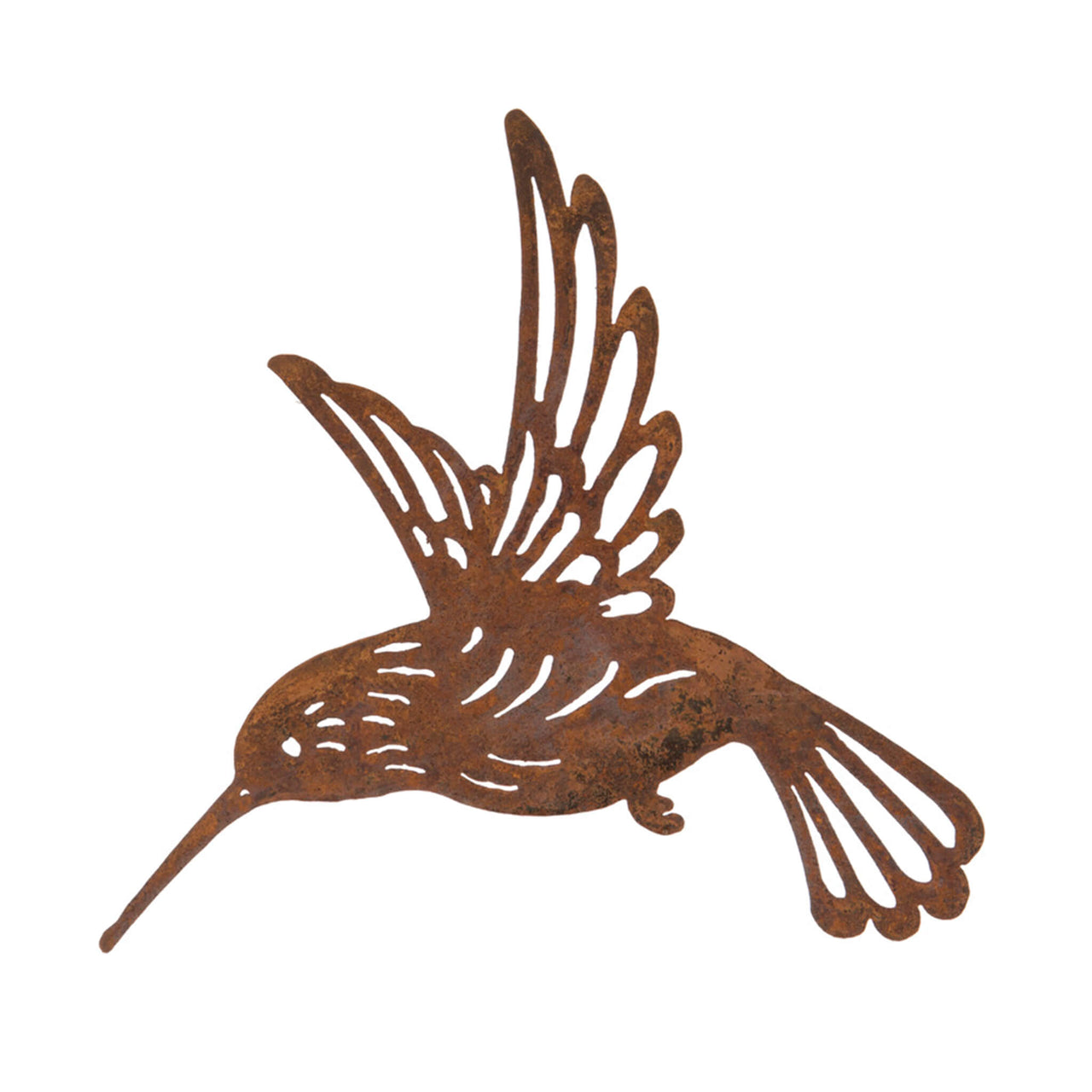 London Ornaments Rusty Hummingbird Wall Hanging Plaque Garden Decoration - Bodenhams