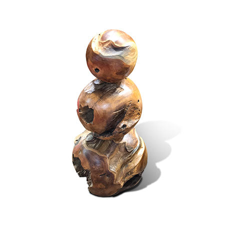Makasi Root Pyramid Ball Sculpture