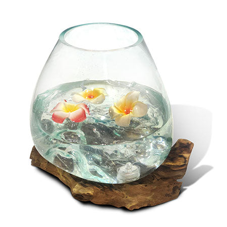 Makasi Root With Glass Bowl Extra Large